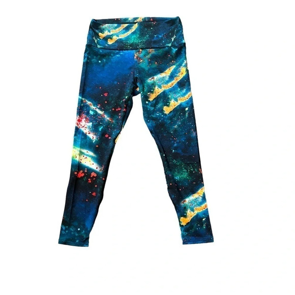 NWOT Agstract apparel leggings Exclusive Print Women’s Large Poly/Spandex mix - Picture 2 of 4